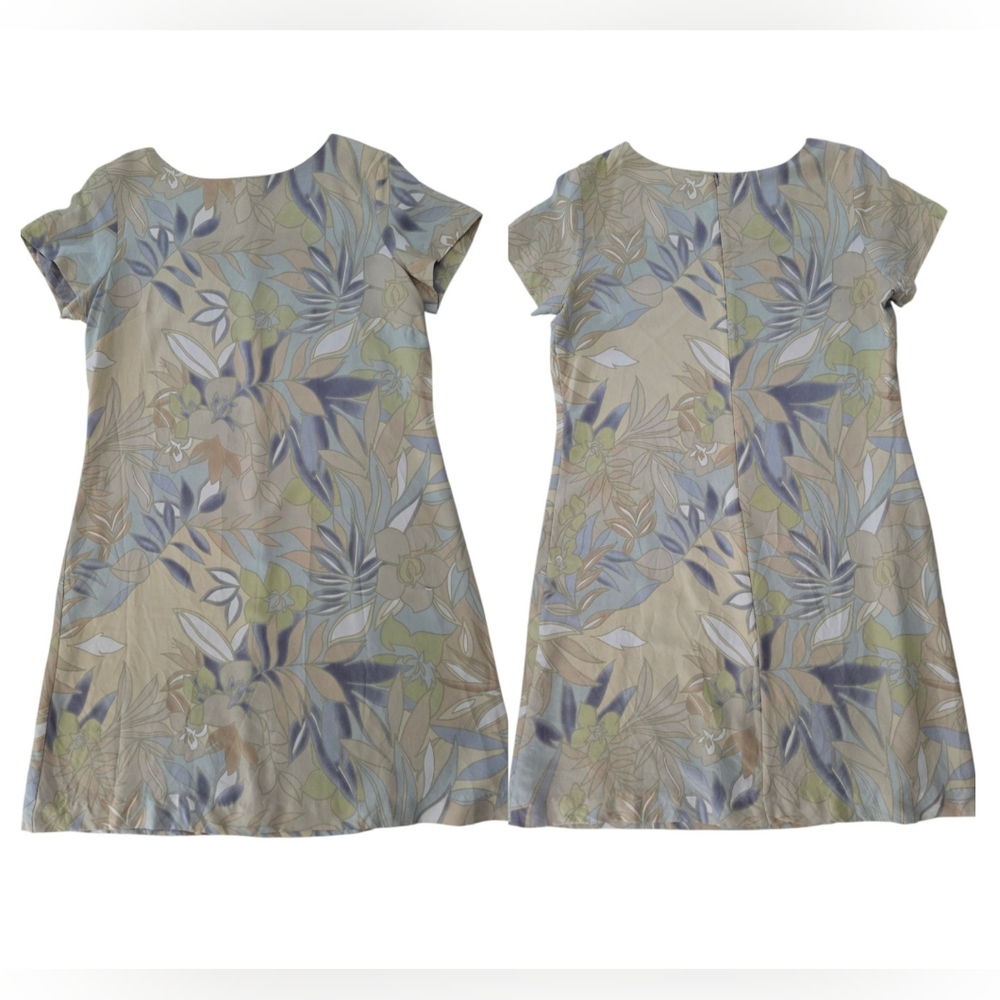 Tori Richard 100% Silk‎ Floral Shift Hawaiian Dress XL Tropical Resort Pastel - Picture 3 of 11